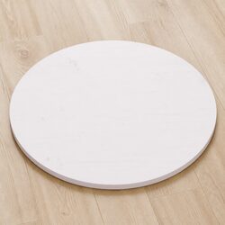 Your Ideal White Round Table Top Ø60cm in Solid Pinewood