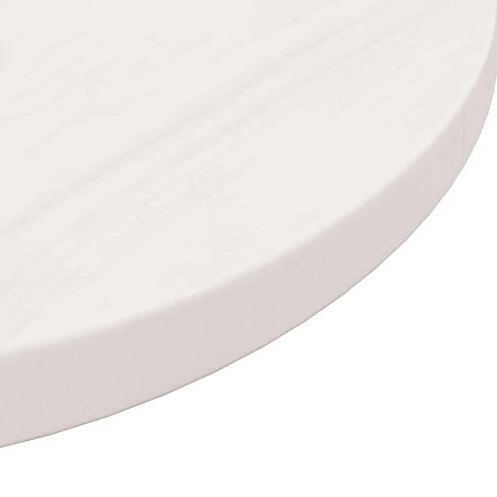 Round Table Top White Solid Wood Pine Ø60cm
