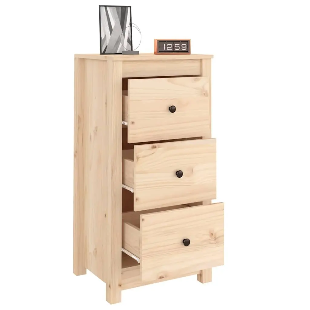 Solid Pine Sideboard Cabinet 40x35x80 cm