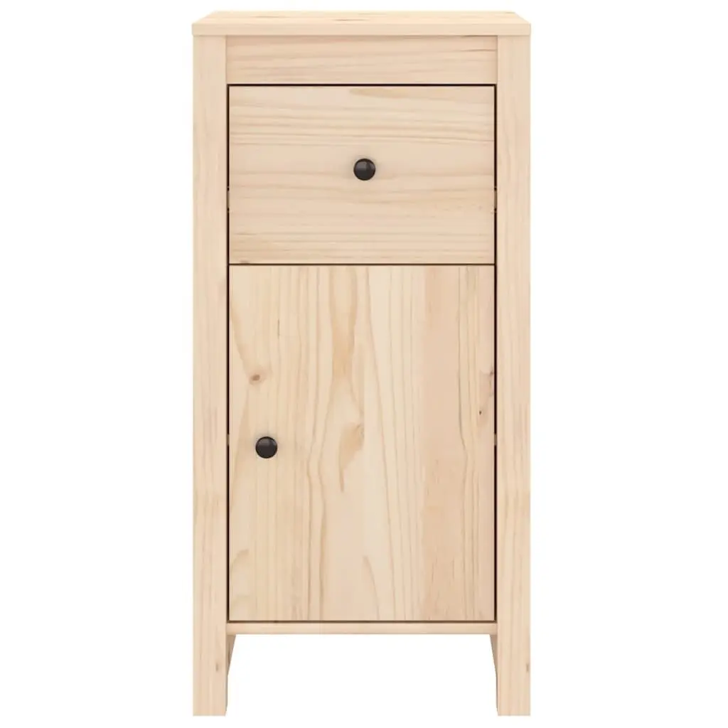 Solid Wood Pine Sideboards Brown 2 Piece Storage Cabinet