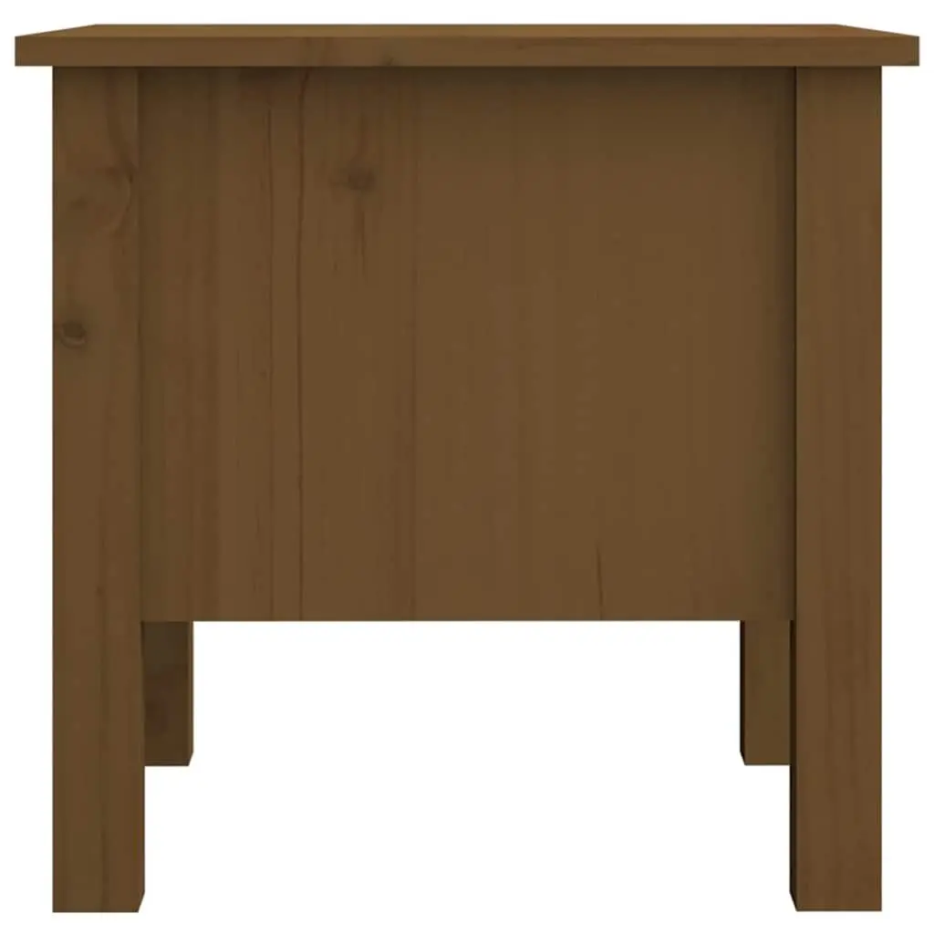 End Tables Solid Wood Honey Brown 2 Piece 40 x 40 x 39 cm