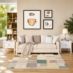 Friendly White Side Tables with Drawer - 2 Pieces