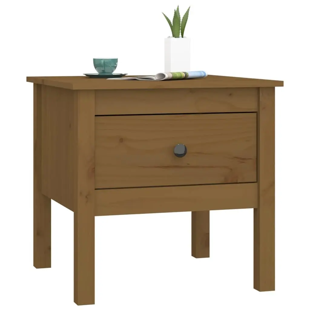 End Tables 2 pcs Solid Wood Pine Side Table Living Room Bedroom Nightstand