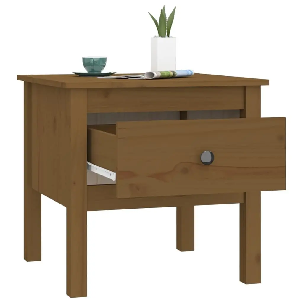 End Tables 2 pcs Solid Wood Pine Side Table Living Room Bedroom Nightstand