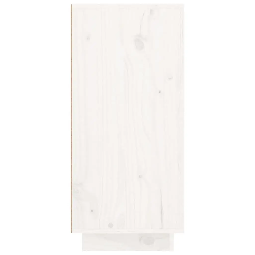 Solid Pine Wood Sideboard White Storage Cabinet 2 Doors 3 Drawers Living Room