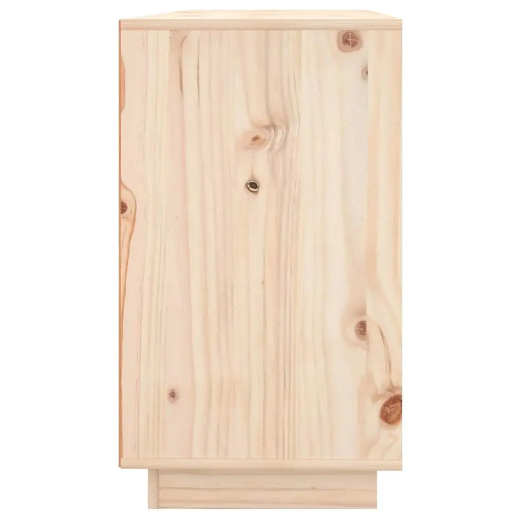 Sideboard 111x34x60 cm Brown Solid Wood Pine Storage Cabinet Cupboard Furniture