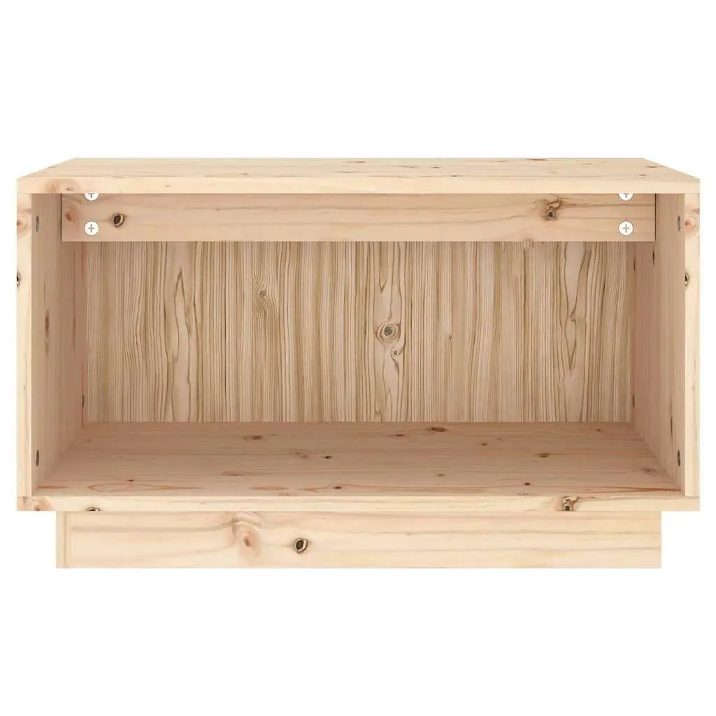 Solid Pine Wood TV Cabinet 60x35x35 cm Brown Storage Unit for Living Room Furniture