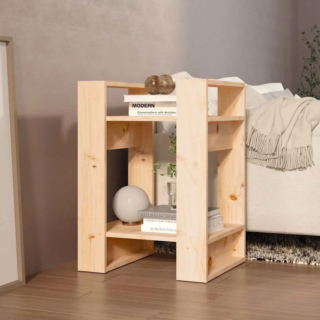 Solid Wood Pine Book Cabinet Room Divider 41x35x57cm