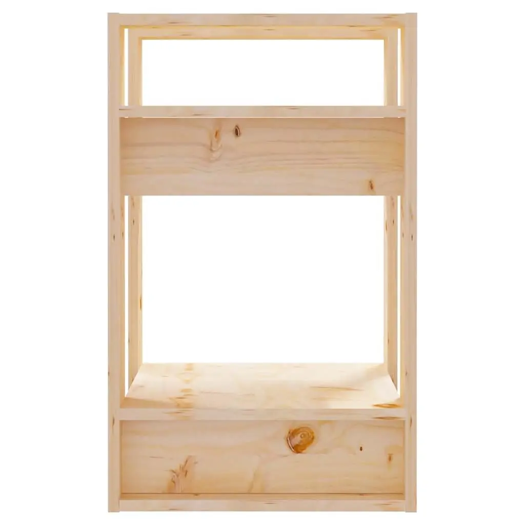 Solid Wood Pine Book Cabinet Room Divider 41x35x57cm