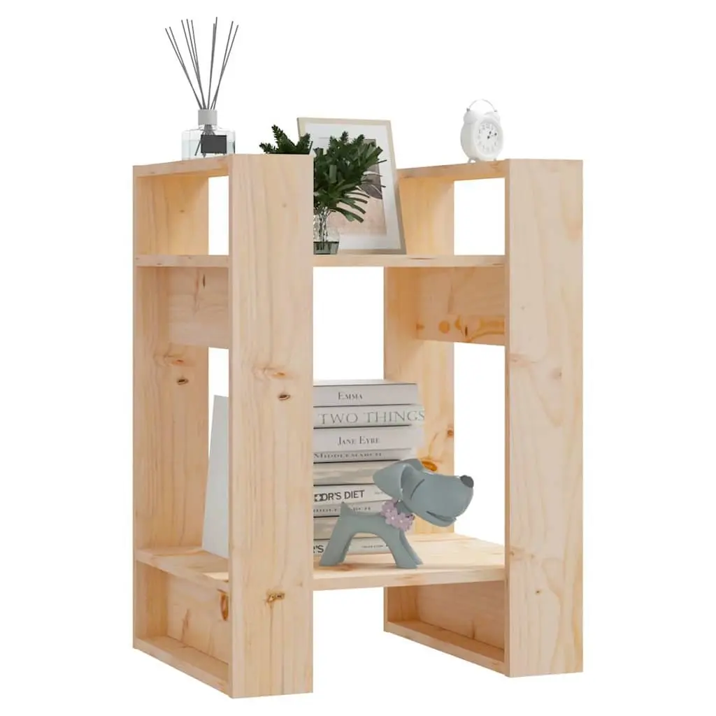 Solid Wood Pine Book Cabinet Room Divider 41x35x57cm