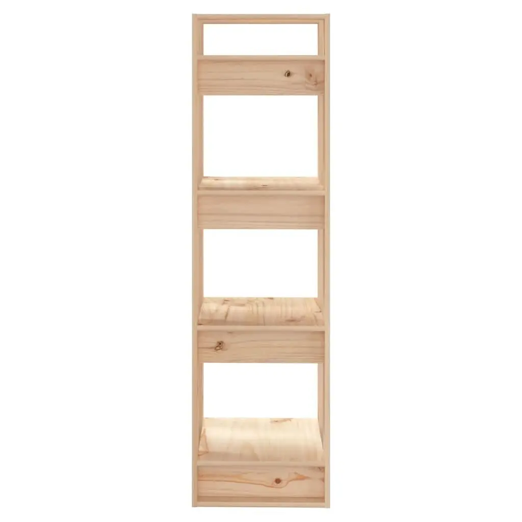 Wooden Book Cabinet Room Divider Solid Pine 41x35x125cm