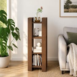 Your Go-To Solid Wood Book Cabinet for Storage 41x35x125 cm