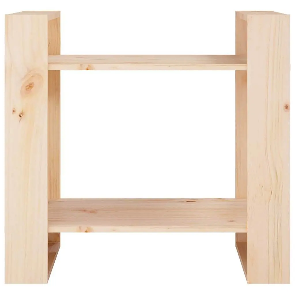 Wooden Book Cabinet Room Divider Solid Pine 60x35x57cm