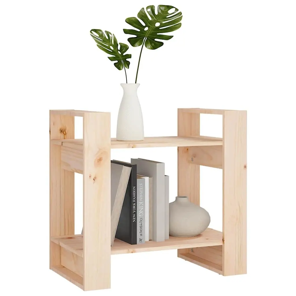 Wooden Book Cabinet Room Divider Solid Pine 60x35x57cm