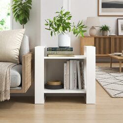 Friendly White Wooden Book Cabinet for Your Home