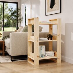 Versatile Brown Solid Wood Book Cabinet for Your Home