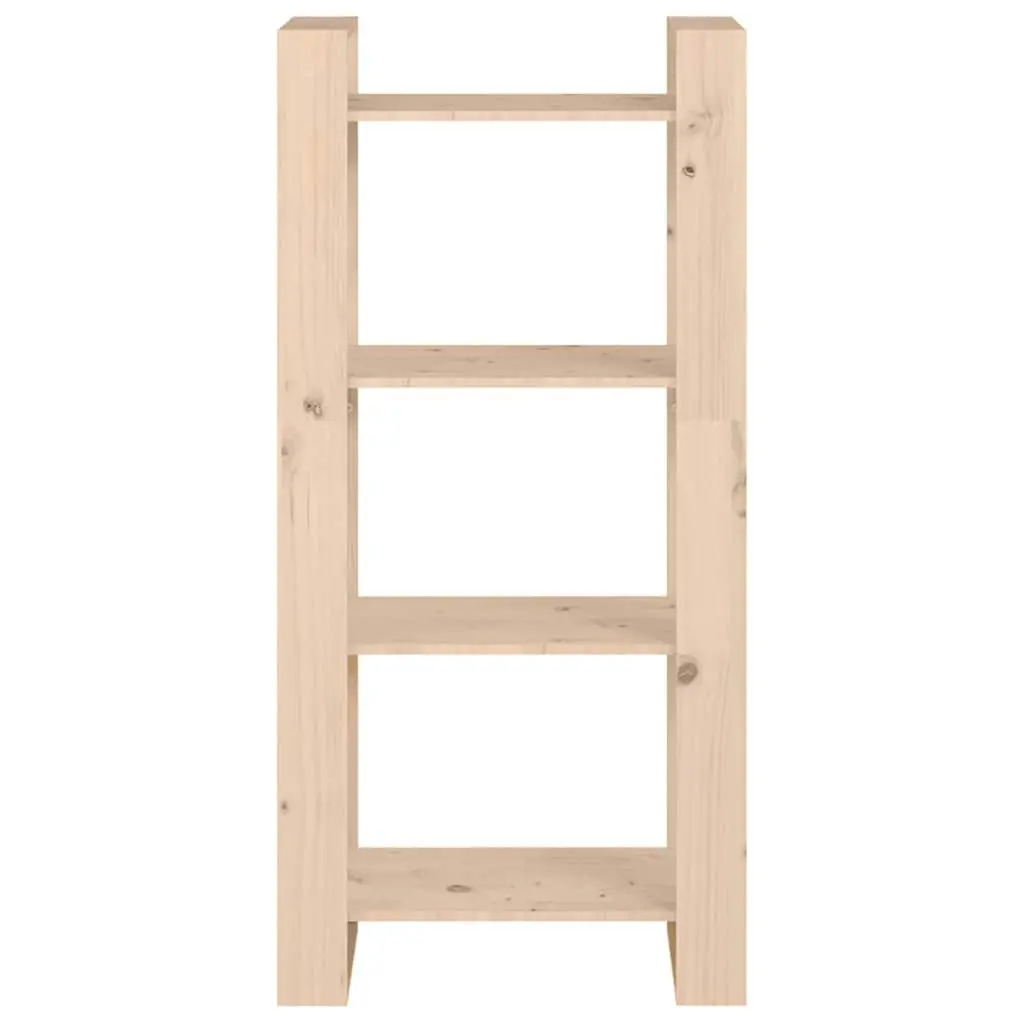 Solid Wood Book Cabinet Room Divider 60x35x125cm Brown Bookshelf Storage