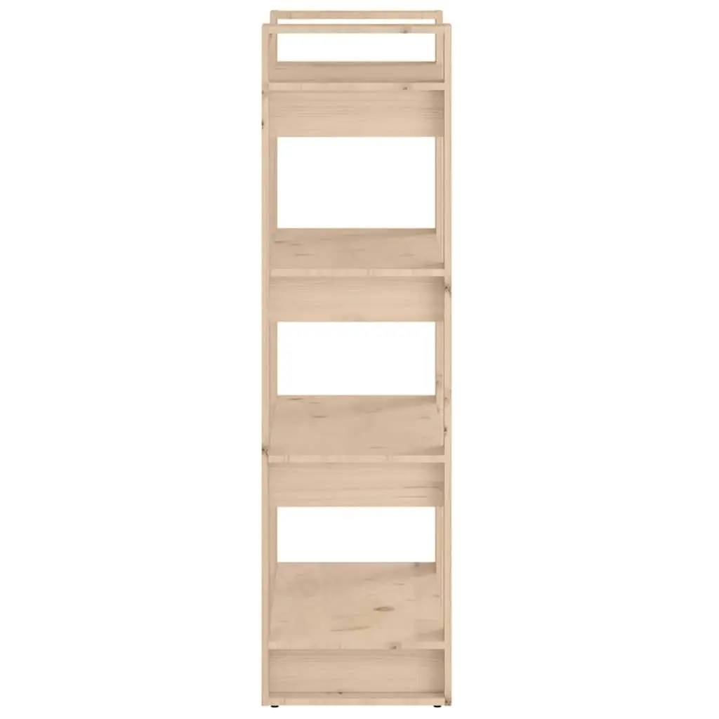 Solid Wood Book Cabinet Room Divider 60x35x125cm Brown Bookshelf Storage