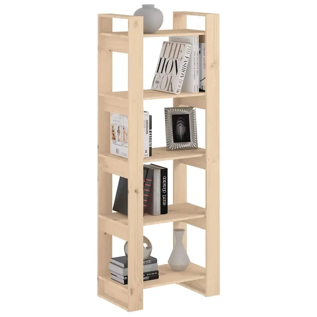 Solid Wood Book Cabinet Room Divider Shelving Unit 60x35x160cm Brown Storage