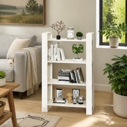 Friendly White Pine Wood Book Cabinet for You