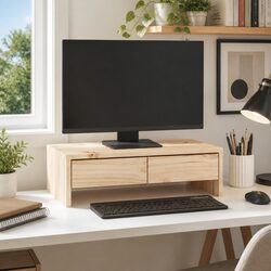 Monitor Stand 50x27x15cm Solid Wood