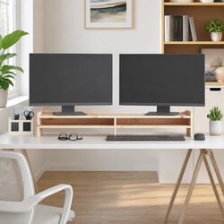 Wooden Monitor Stand 100x24x16cm