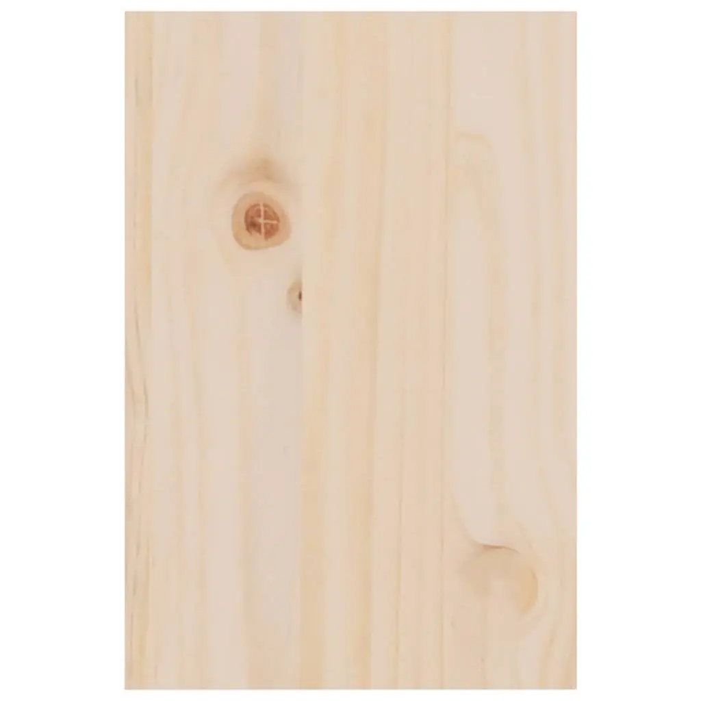 Monitor Stand Solid Pine Wood Brown 81x20x30 cm with Storage