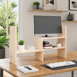 Friendly Wooden Monitor Stand for Your Workspace
