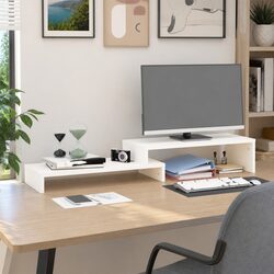 Pine Monitor Stand with Adjustable Length