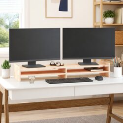 Solid Pine Monitor Stand