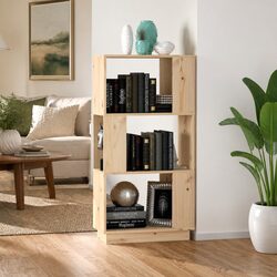 Enhance Your Home with This Solid Pine Book Cabinet Room Divider