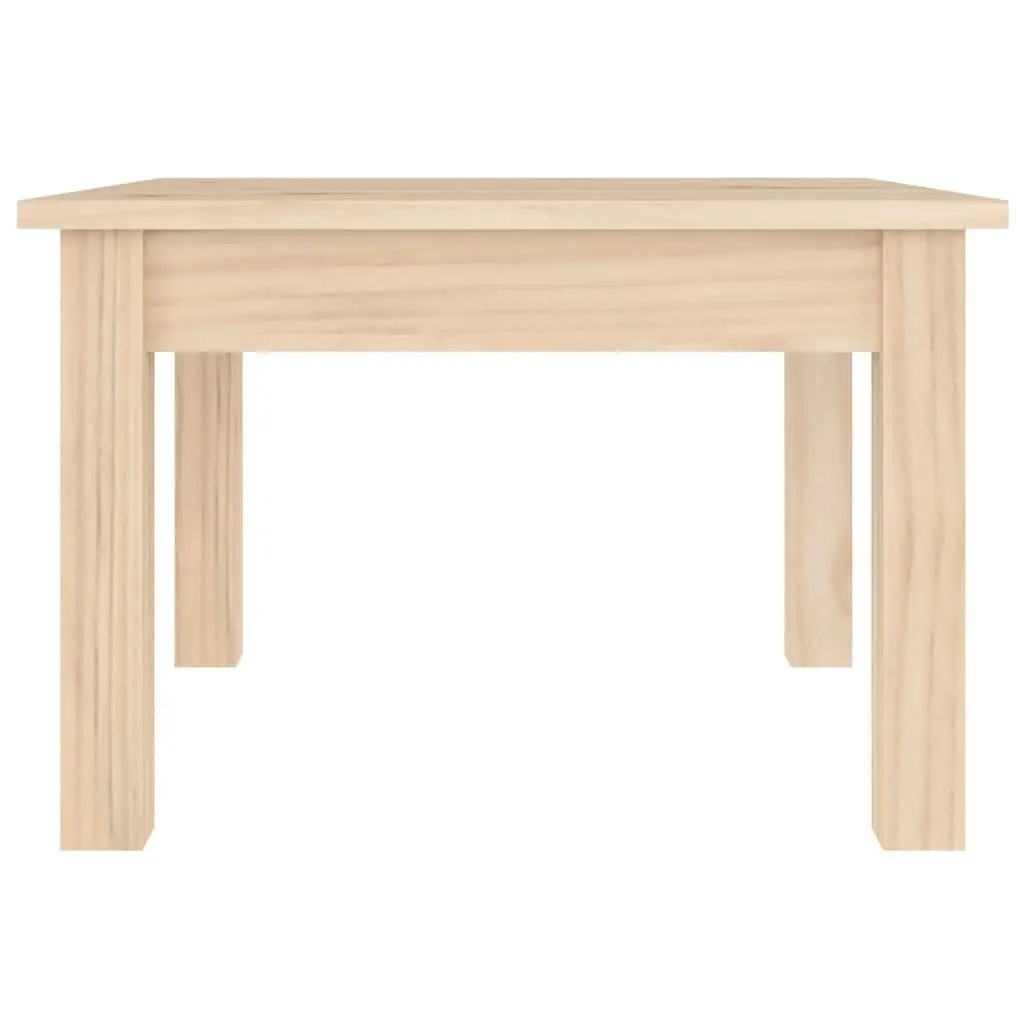 Solid Wood Coffee Table 45x45x30 cm Square Pine Wooden Side Table Brown