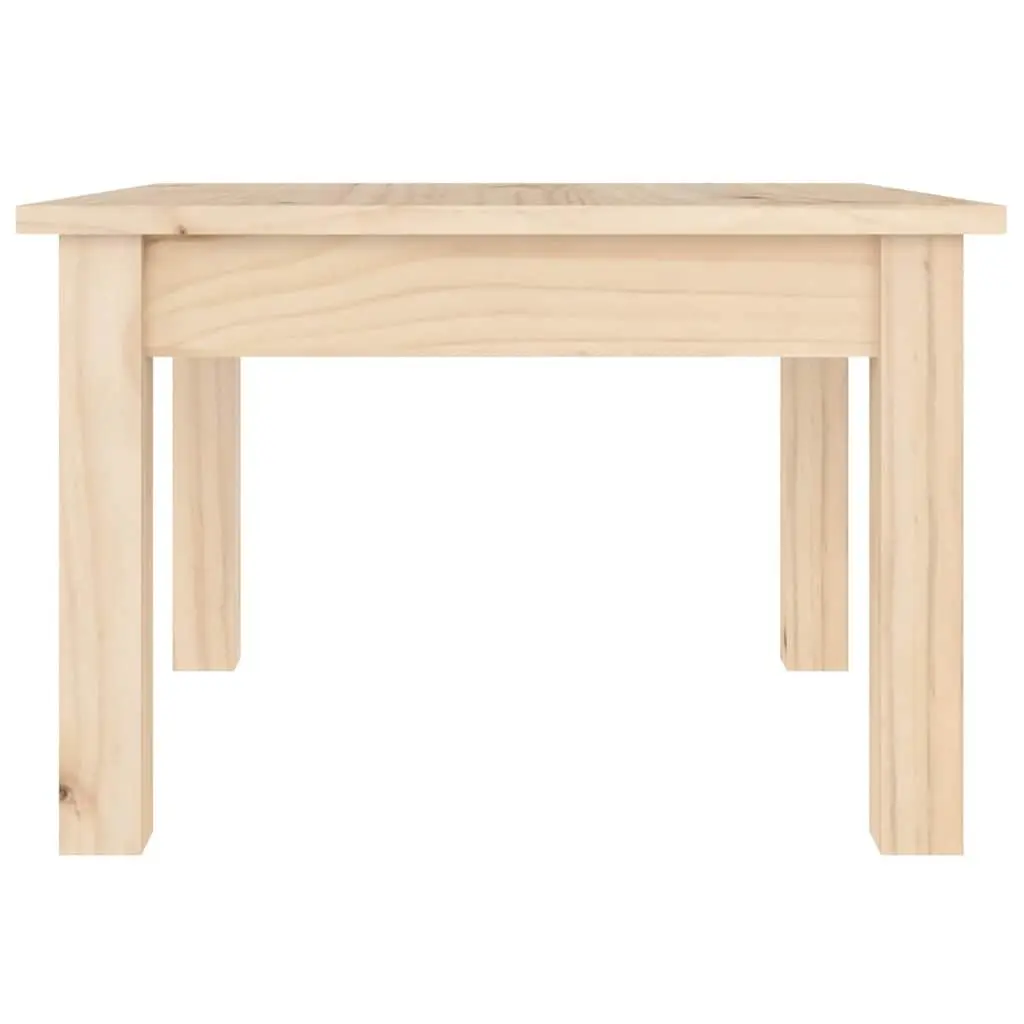 Solid Wood Coffee Table 45x45x30 cm Square Pine Wooden Side Table Brown