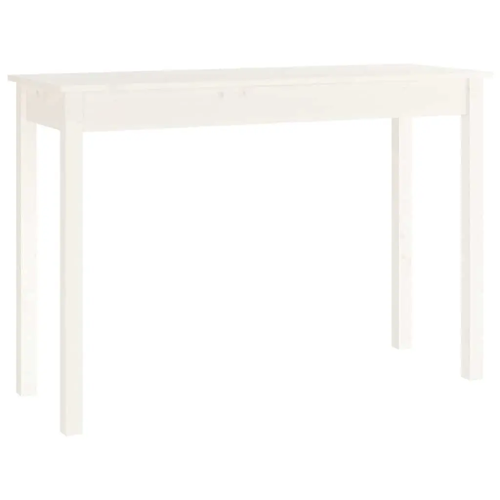 Console Table White 110x40x75 cm Wooden Side End Accent Display Furniture