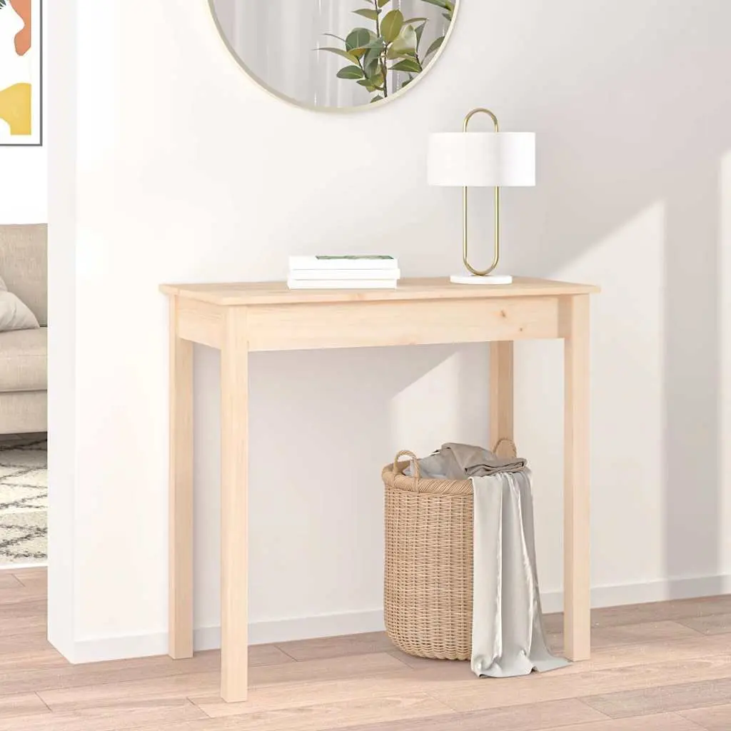 Console Table Wooden 80x40x75cm Rustic Accent Furniture