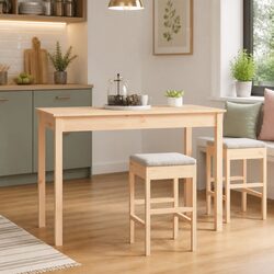Your New Favorite Solid Pine Dining Table 110x55x75cm
