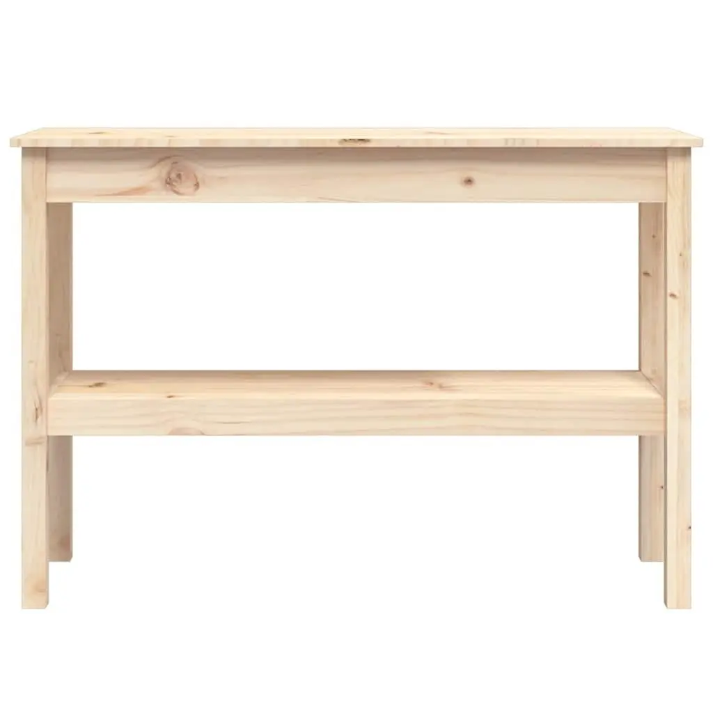 Console Table Solid Pine Wood 110x40x75 cm Hall Accent Furniture Storage Shelf