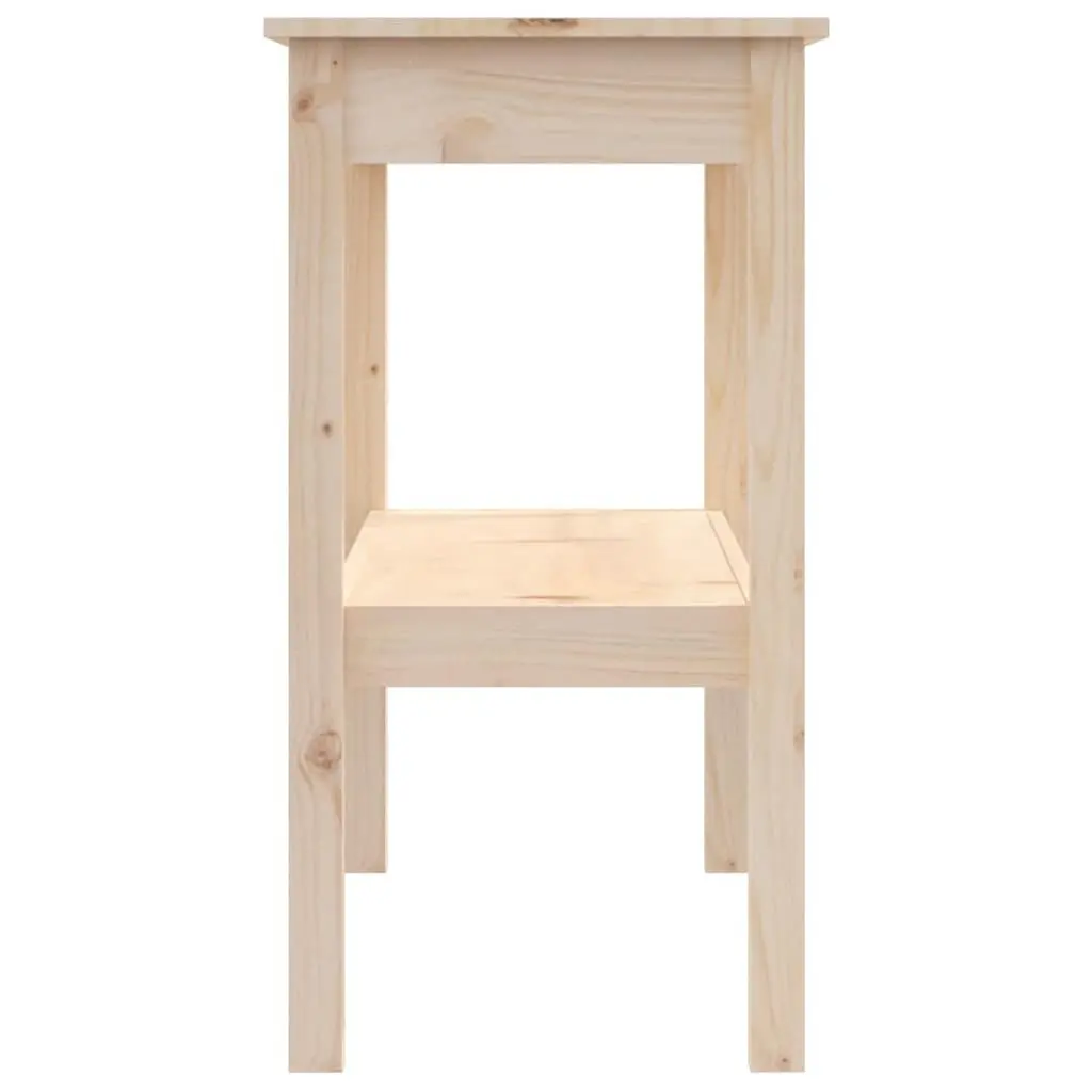 Console Table Solid Pine Wood 110x40x75 cm Hall Accent Furniture Storage Shelf