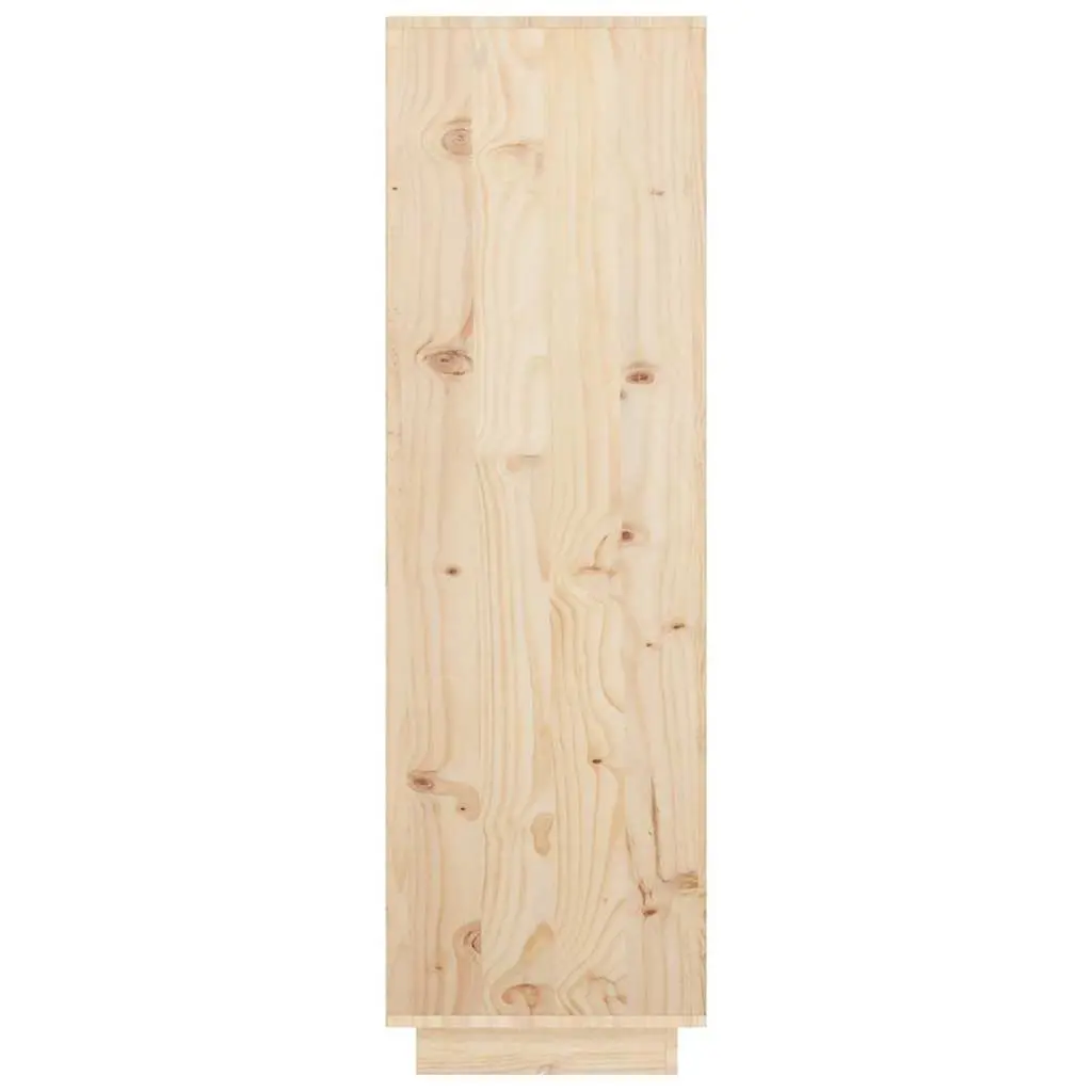 Highboard Solid Wood Pine Cabinet Brown 38x35x117cm
