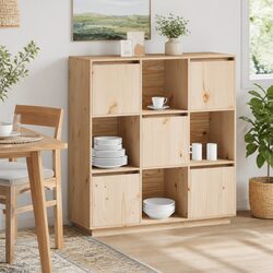 Friendly Highboard Cabinet for Your Home 110.5x35x117cm