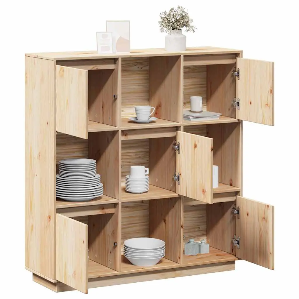 Highboard Cabinet 110.5x35x117cm 5 Door Storage Buffet Sideboard Furniture
