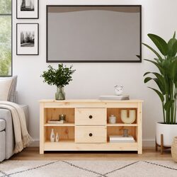 Your New Favorite TV Cabinet: Solid Pine Wood Style