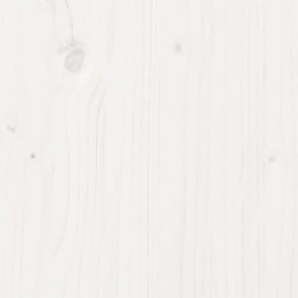 Solid Wood Bed Frame Classic Headboard 90x190cm White Pine Bedroom Furniture