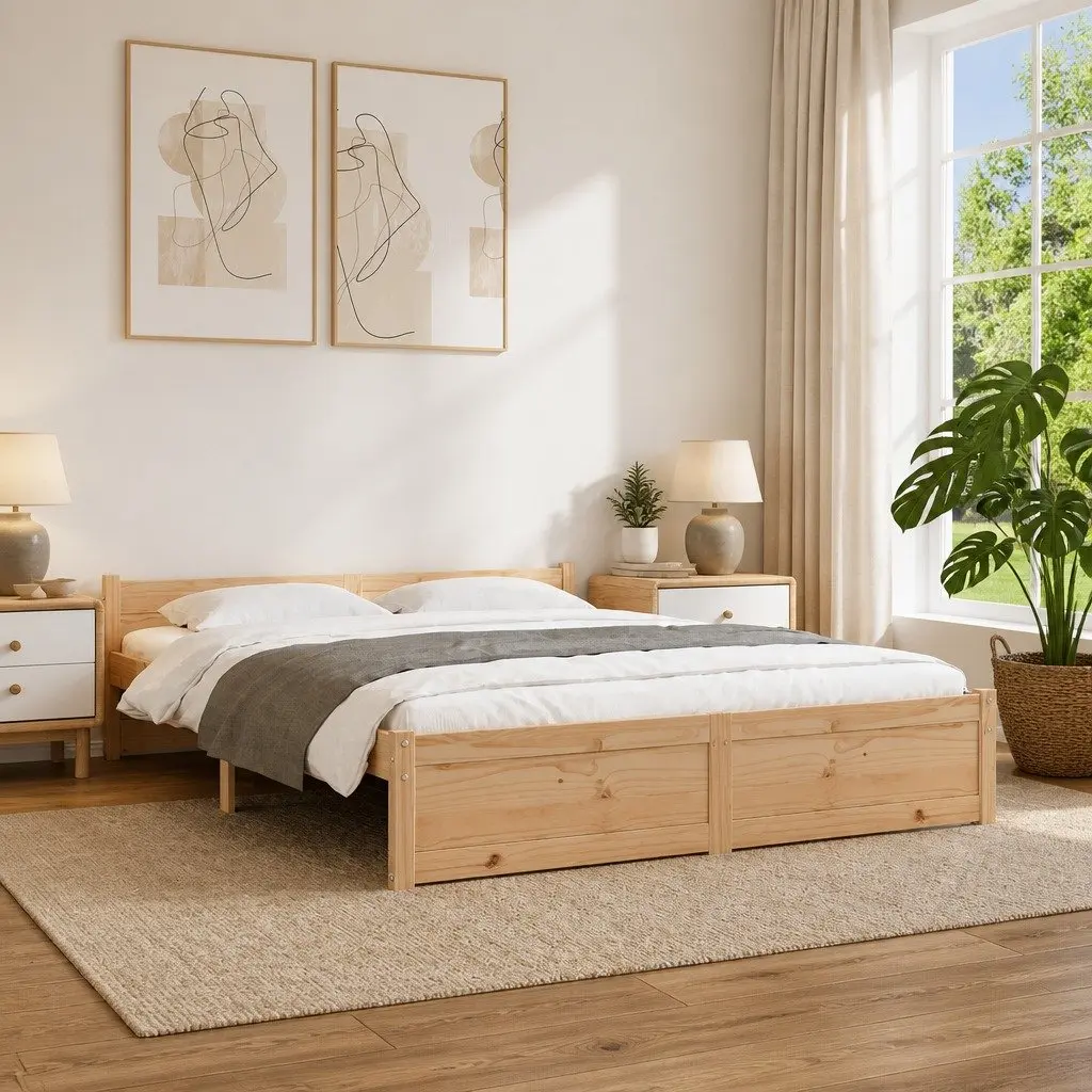 Solid Wood Bed Frame