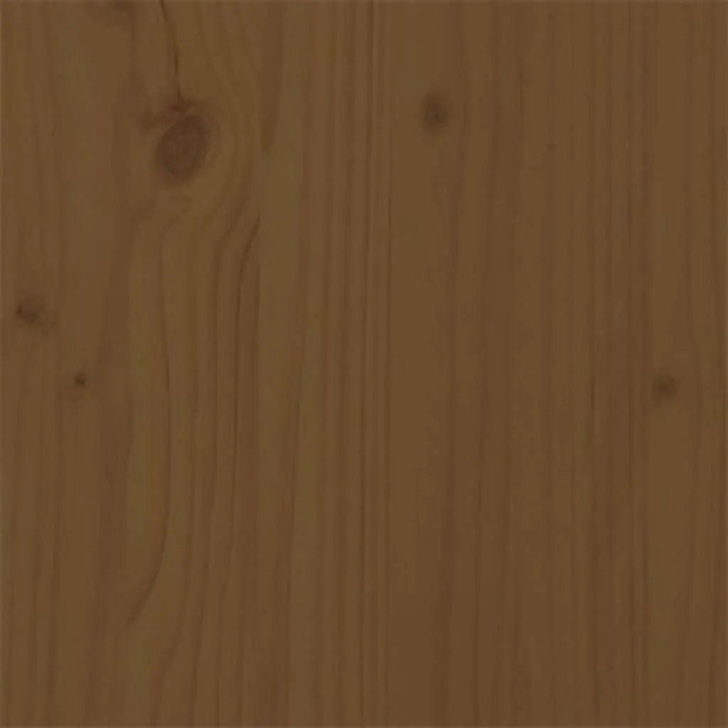 King Bed Frame Solid Wood Honey Brown 183x203cm