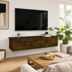 Your Perfect Storage Solution: Brown Wall Cabinet with 3 Drawers