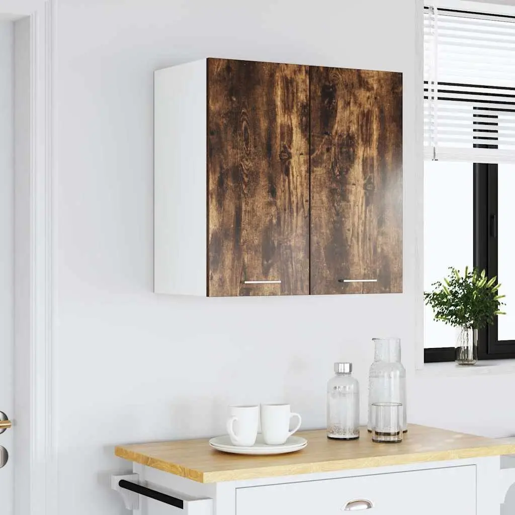 Hanging Cabinet Kitchen Storage Engineered Wood Brown 60x31x60 cm