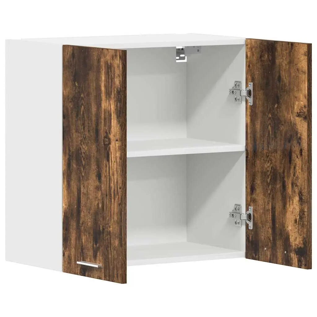 Hanging Cabinet Kitchen Storage Engineered Wood Brown 60x31x60 cm
