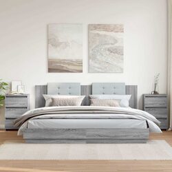 Your New Grey Nightstands - Practical 2 Piece Set