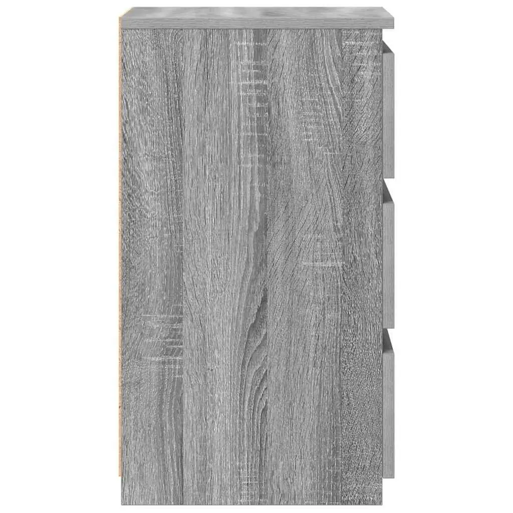 Bedside Tables Grey Sonoma Engineered Wood 2pcs 40 x 35 x 62.5 cm